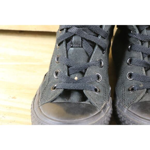 Converse Sneakers Womens Sz 6 All Star Ox All Black Athletic High Tops Shoes - Picture 3 of 8